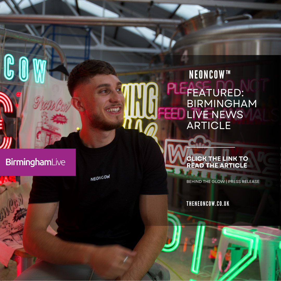 Jack Quddus, the founder of NeonCow recently featured in Birmingham Live for his story at NeonCow. It covers the journey and what made him start NeonCow.