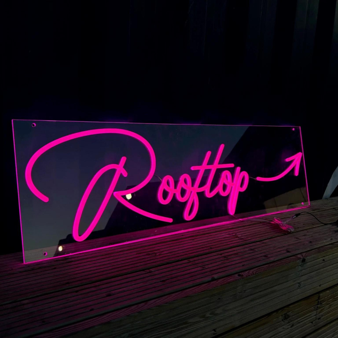 NeonCow™ Rooftop Neon Sign