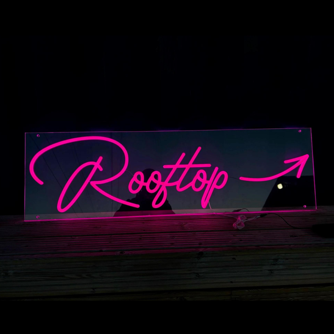 NeonCow™ Rooftop Neon Sign