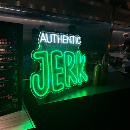 NeonCow™ Authentic Jamaican Jerk Food Neon Sign