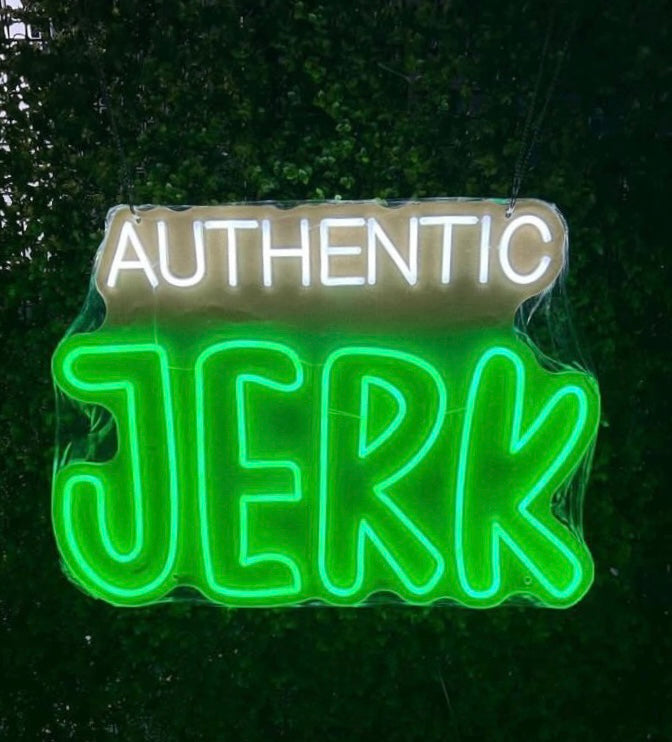 NeonCow™ Authentic Jamaican Jerk Food Neon Sign