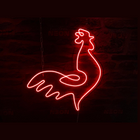 NeonCow™ Street Food Chicken Neon Sign