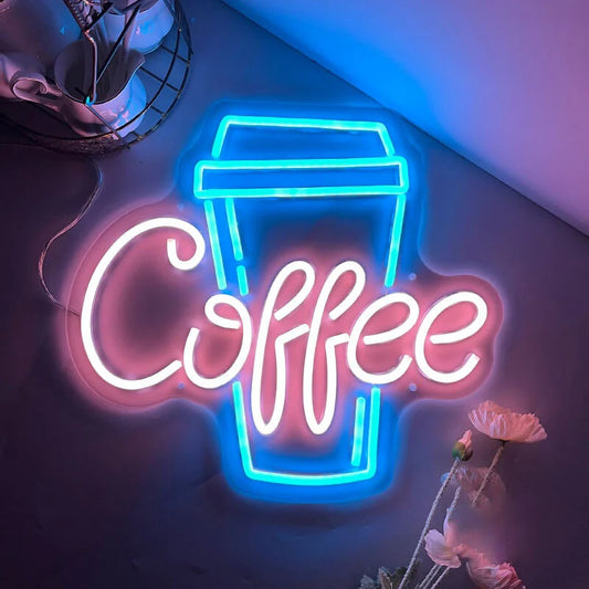 NeonCow™ Trendy 'Coffee' Neon Sign