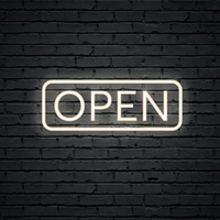 NeonCow™ Trendy 'Open' Neon Sign