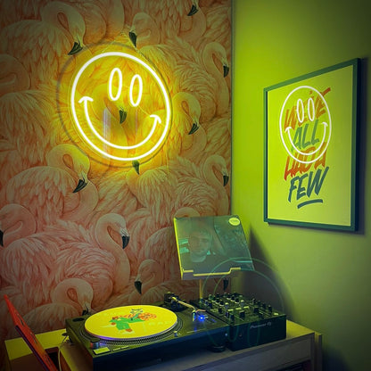 NeonCow™ Retro Smiley Face