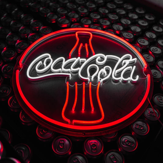 NeonCow™ Retro Coca-Cola logo